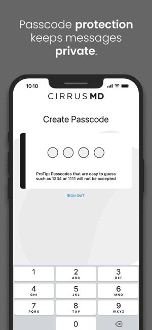 CirrusMD app secure